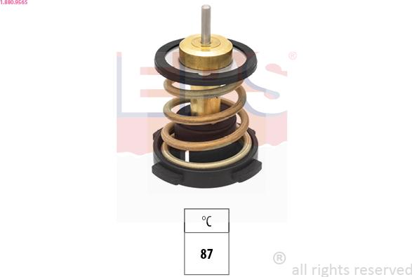 EPS 1.880.956S - Coolant thermostat / housing autospares.lv