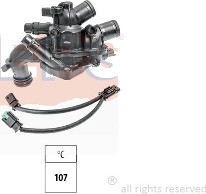 EPS 1.880.964 - Coolant thermostat / housing autospares.lv