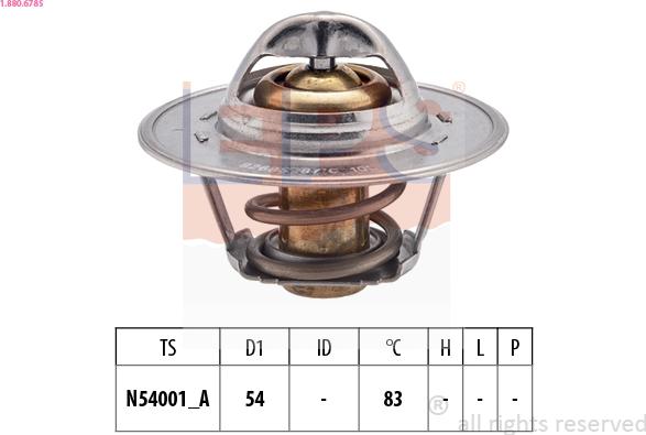 EPS 1.880.678S - Coolant thermostat / housing autospares.lv