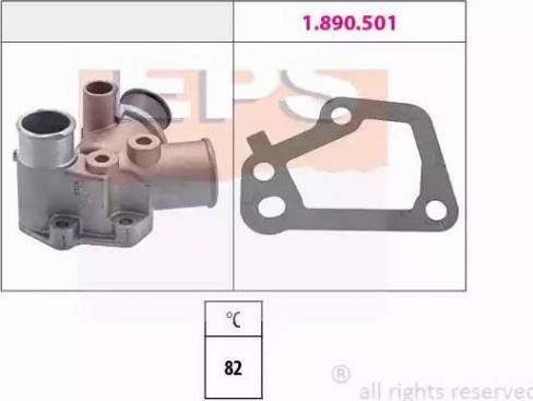 EPS 1.880.126 - Coolant thermostat / housing autospares.lv