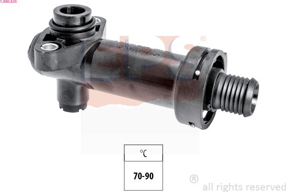 EPS 1.880.835 - Thermostat, EGR cooling autospares.lv