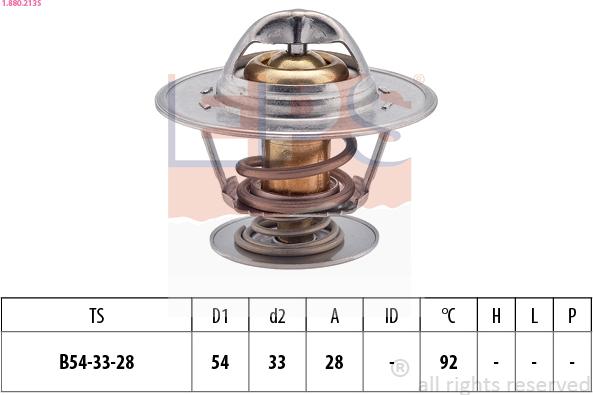 EPS 1.880.213S - Coolant thermostat / housing autospares.lv