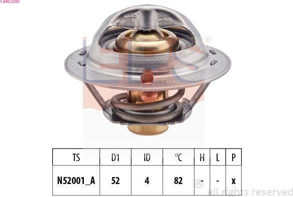 EPS 1.880.229S - Coolant thermostat / housing autospares.lv