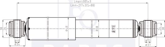 Equal Quality AM20130 - Shock Absorber autospares.lv