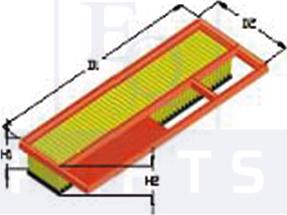 Equal Quality FA3008 - Air Filter, engine autospares.lv