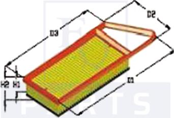 Equal Quality FA3248 - Air Filter, engine autospares.lv