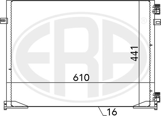 ERA 667096 - Condenser, air conditioning autospares.lv