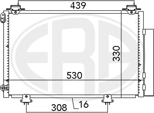 ERA 667041 - Condenser, air conditioning autospares.lv