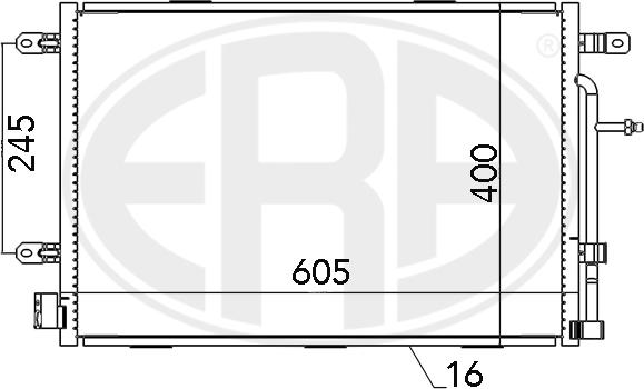 ERA 667052 - Condenser, air conditioning autospares.lv