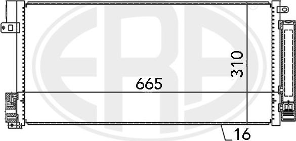 ERA 667004 - Condenser, air conditioning autospares.lv