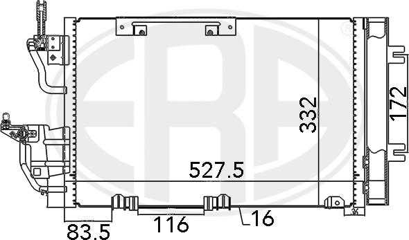 ERA 667015 - Condenser, air conditioning autospares.lv