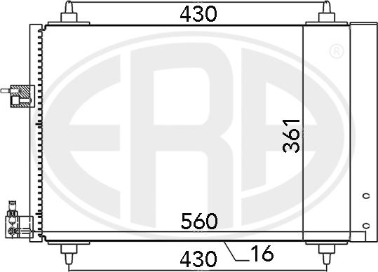 ERA 667039 - Condenser, air conditioning autospares.lv