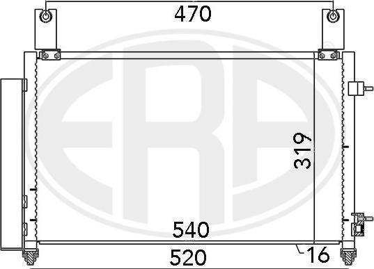 ERA 667032 - Condenser, air conditioning autospares.lv