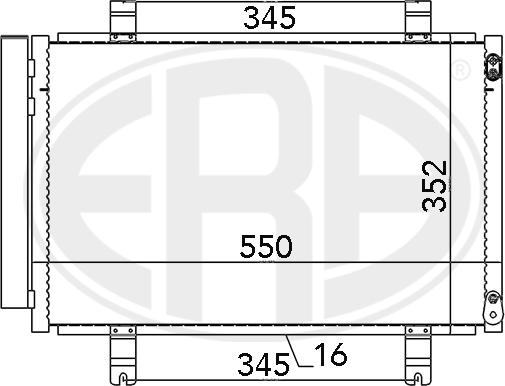 ERA 667075 - Condenser, air conditioning autospares.lv