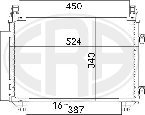 ERA 667070 - Condenser, air conditioning autospares.lv