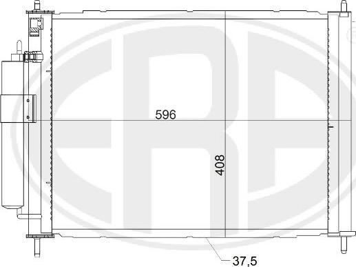 ERA 667158 - Condenser, air conditioning autospares.lv