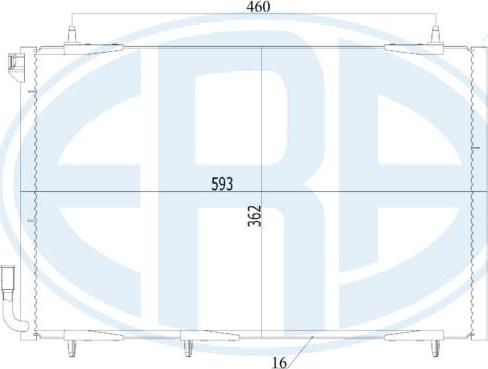 ERA 667167 - Condenser, air conditioning autospares.lv