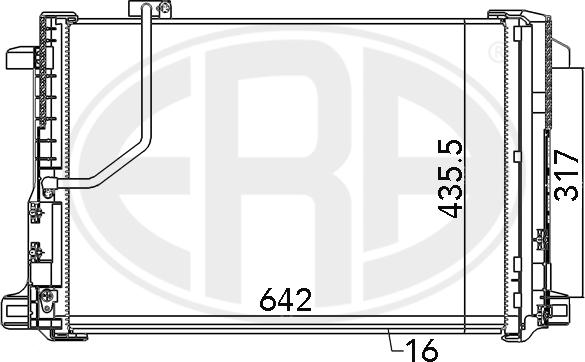 ERA 667111 - Condenser, air conditioning autospares.lv