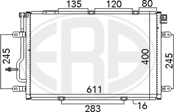 ERA 667112 - Condenser, air conditioning autospares.lv