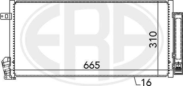 ERA 667136 - Condenser, air conditioning autospares.lv