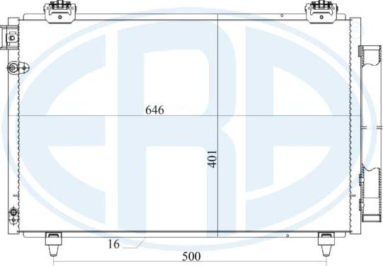 ERA 667179 - Condenser, air conditioning autospares.lv