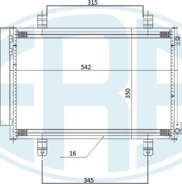 ERA 667264 - Condenser, air conditioning autospares.lv