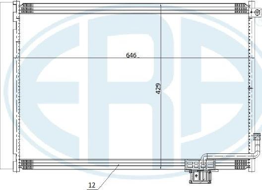 ERA 667263 - Condenser, air conditioning autospares.lv