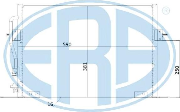 ERA 667205 - Condenser, air conditioning autospares.lv