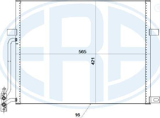 ERA 667233 - Condenser, air conditioning autospares.lv