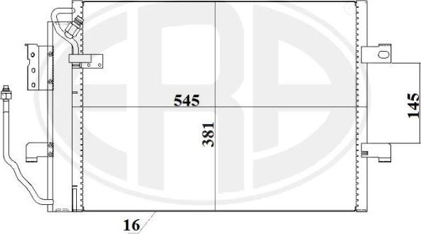 ERA 667223 - Condenser, air conditioning autospares.lv