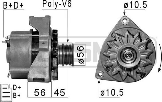 ERA 14965R - Alternator autospares.lv