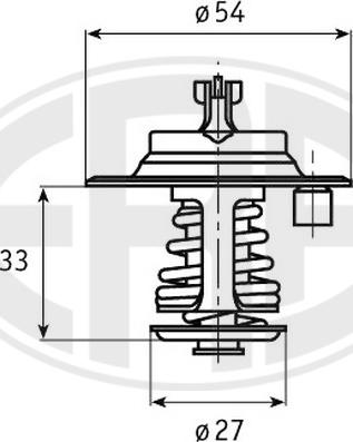 ERA 350160 - Coolant thermostat / housing autospares.lv