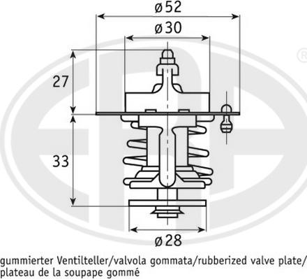 ERA 350185 - Coolant thermostat / housing autospares.lv