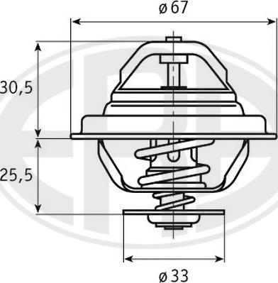 ERA 350173 - Coolant thermostat / housing autospares.lv