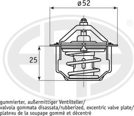 ERA 350351A - Coolant thermostat / housing autospares.lv