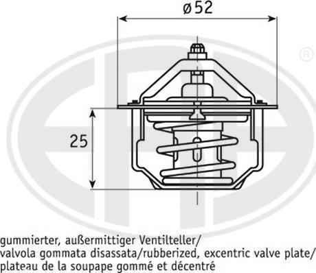 ERA 350351 - Coolant thermostat / housing autospares.lv