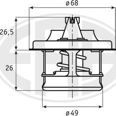 ERA 350324 - Coolant thermostat / housing autospares.lv