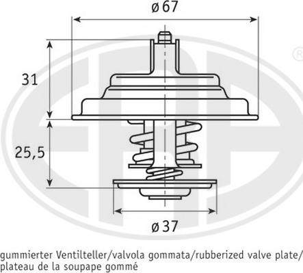 ERA 350327 - Coolant thermostat / housing autospares.lv