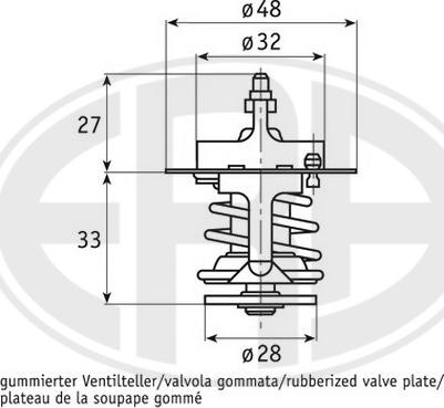 ERA 350294 - Coolant thermostat / housing autospares.lv