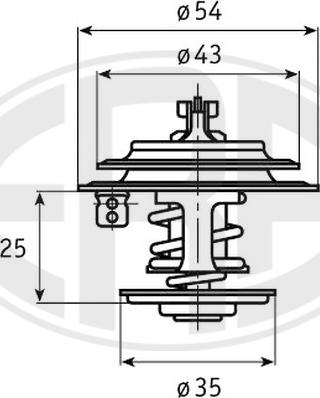 ERA 350310 - Coolant thermostat / housing autospares.lv