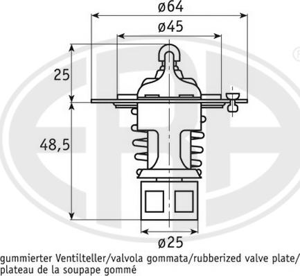 ERA 350308 - Coolant thermostat / housing autospares.lv