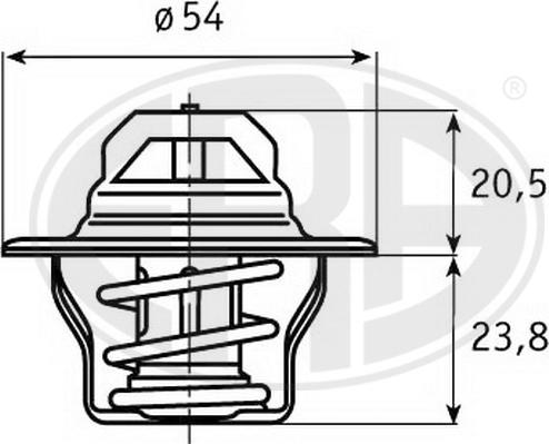 ERA 350222 - Coolant thermostat / housing autospares.lv