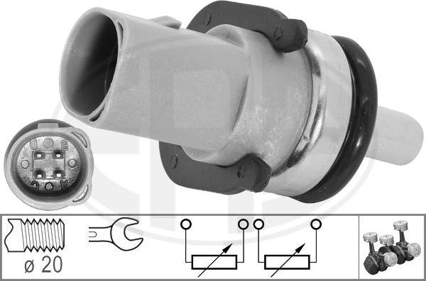 ERA 330141 - Sensor, coolant temperature autospares.lv