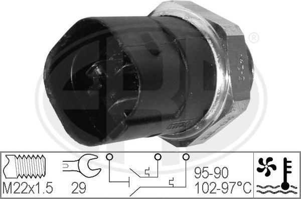 ERA 330280 - Temperature Switch, radiator / air conditioner fan autospares.lv