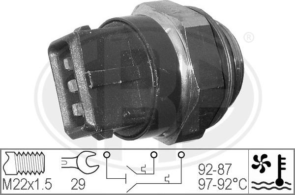 ERA 330272 - Temperature Switch, radiator / air conditioner fan autospares.lv