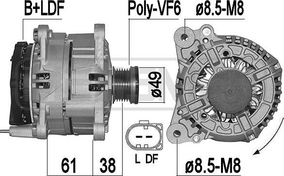 ERA 209499A - Alternator autospares.lv