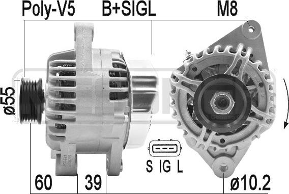 ERA 209443A - Alternator autospares.lv