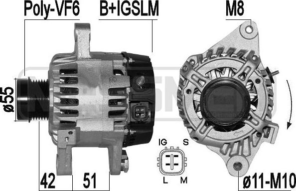 ERA 209435 - Alternator autospares.lv