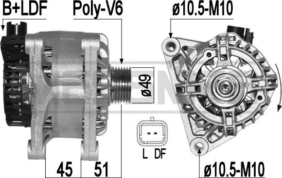 ERA 209438A - Alternator autospares.lv