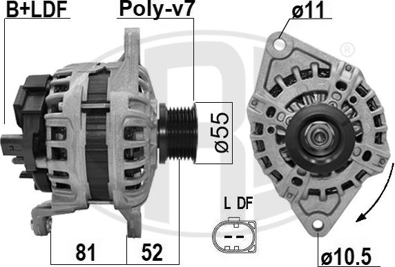 ERA 209478 - Alternator autospares.lv